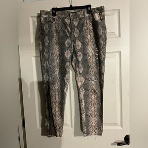 L&B snake print pants